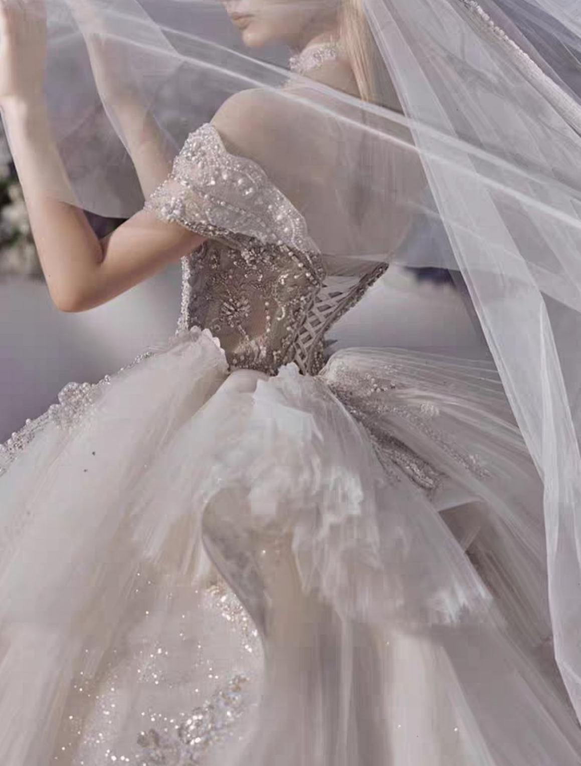 Frozen-Inspired Wedding Dress