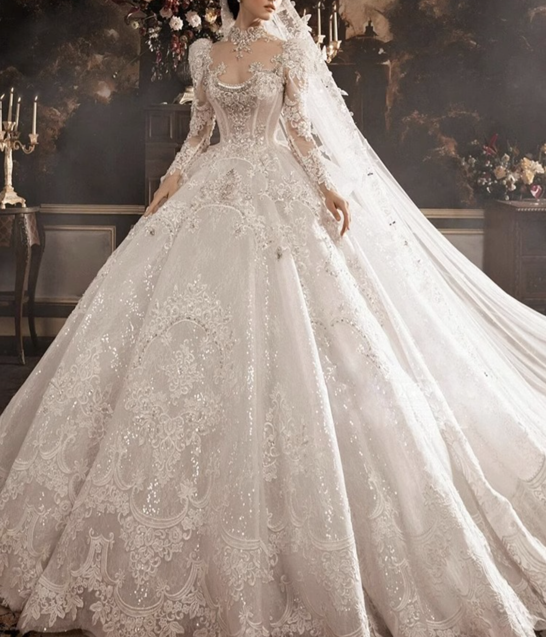 Snow White-Inspired Wedding Dress
