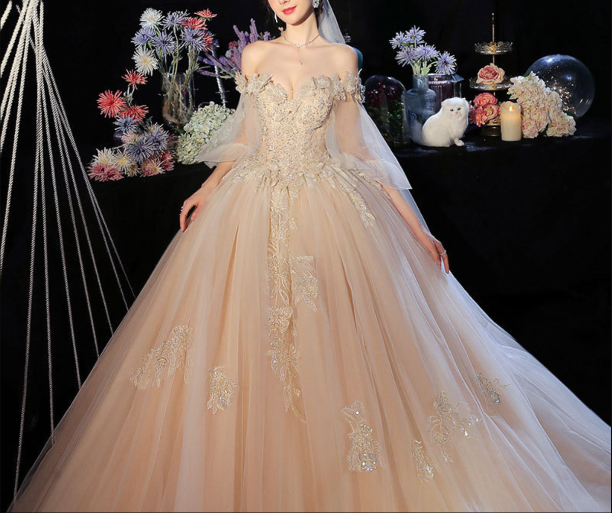 Wonderland-Inspired Wedding Dress
