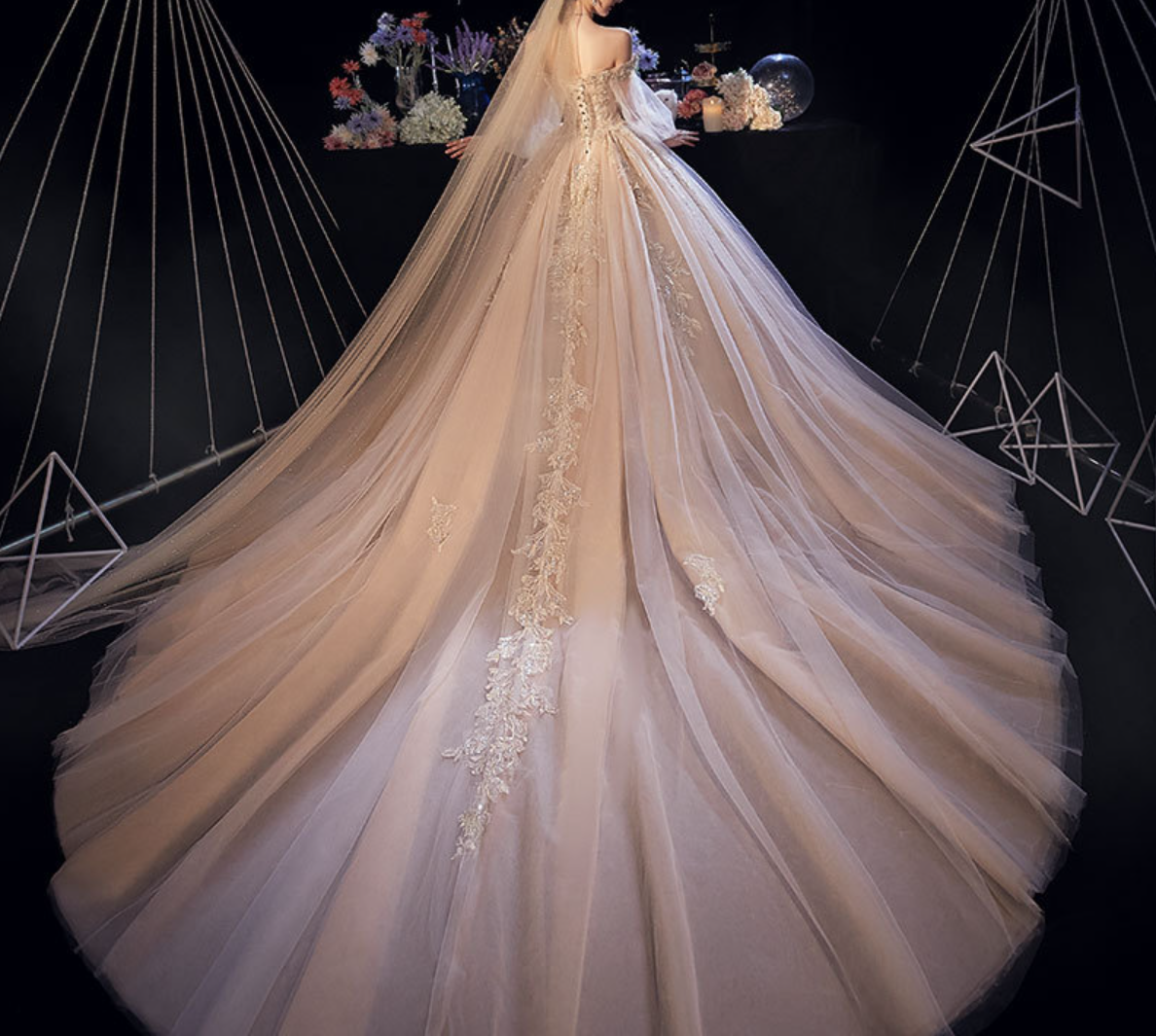 Wonderland-Inspired Wedding Dress