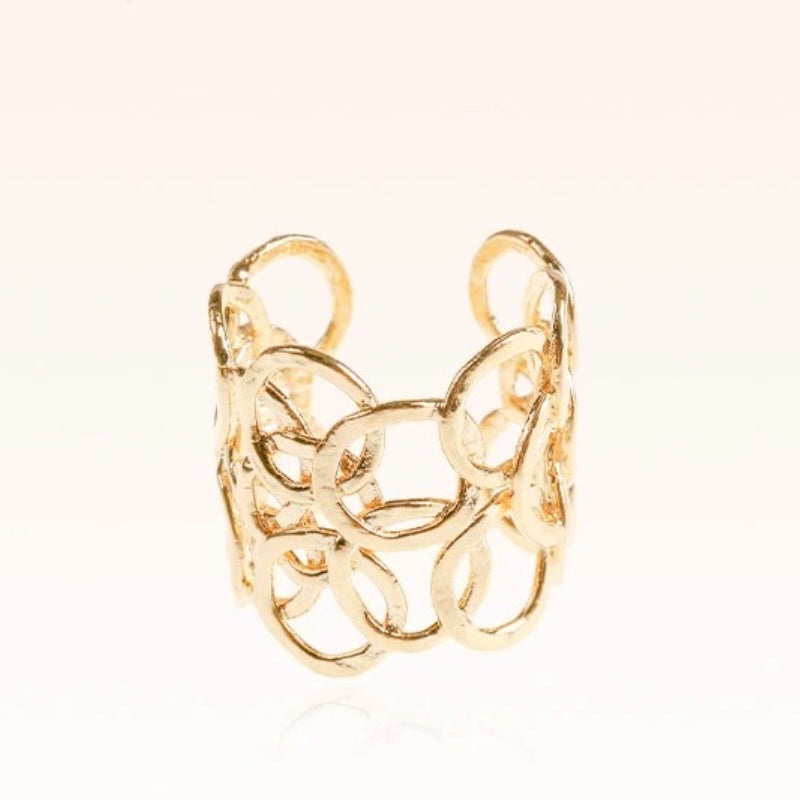 Hollow Design Vessel Ring, Elegant Ring