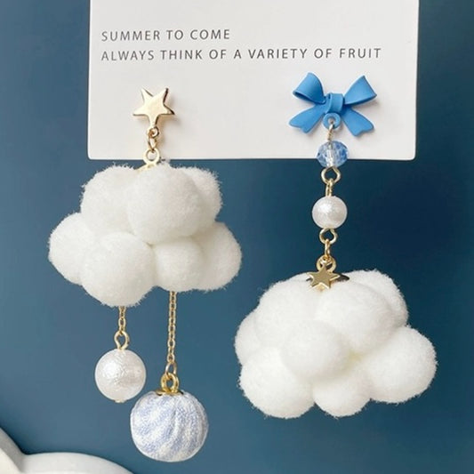 Cute Blue Cloud Earrings